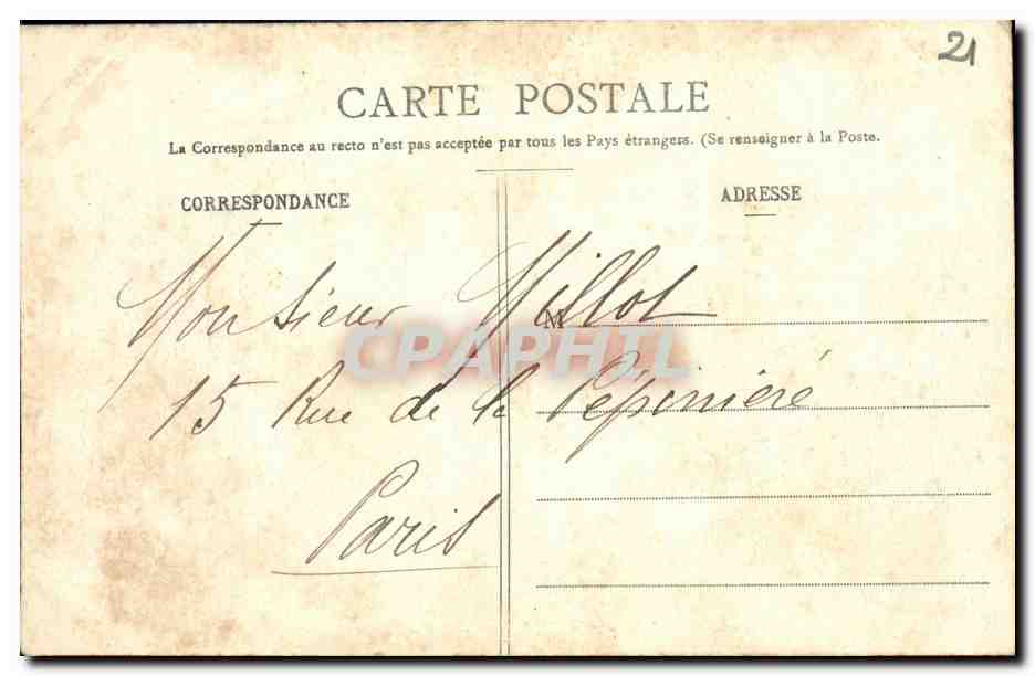 CPA Cote d Or Chatillon sur Seine Les Cordeliers — Rückseite