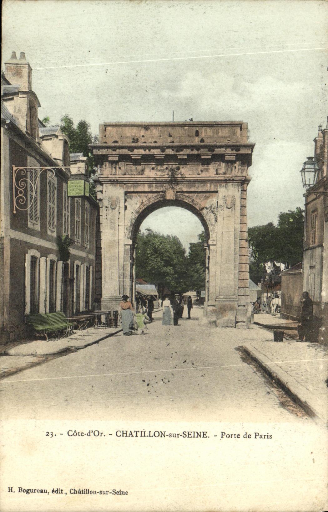 CPA Cote d Or Chatillon sur Seine Porte de Paris