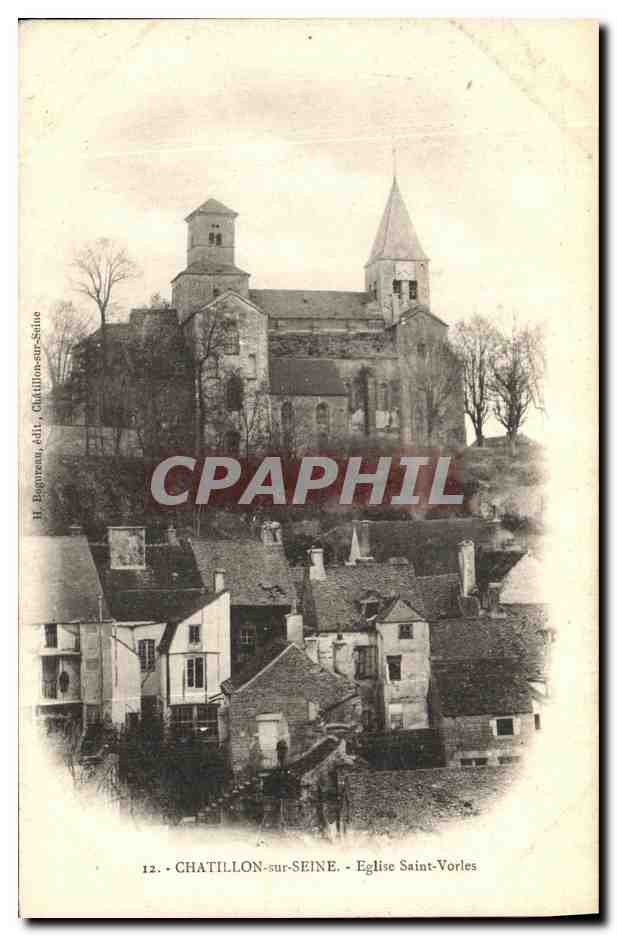 CPA Chatillon sur Seine Eglise Saint Vorles