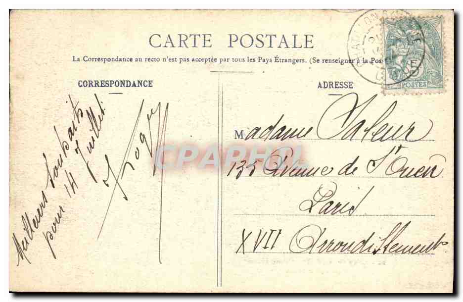 CPA Chatillon sur Seine Source de la Douix — Rückseite