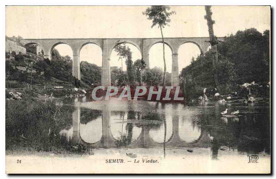 CPA Semur Le Viaduc