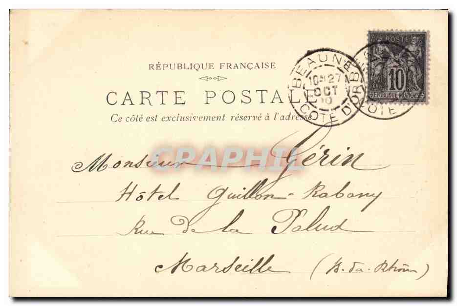 CPA Beaune Eglise Notre Dame Abside  — Verso