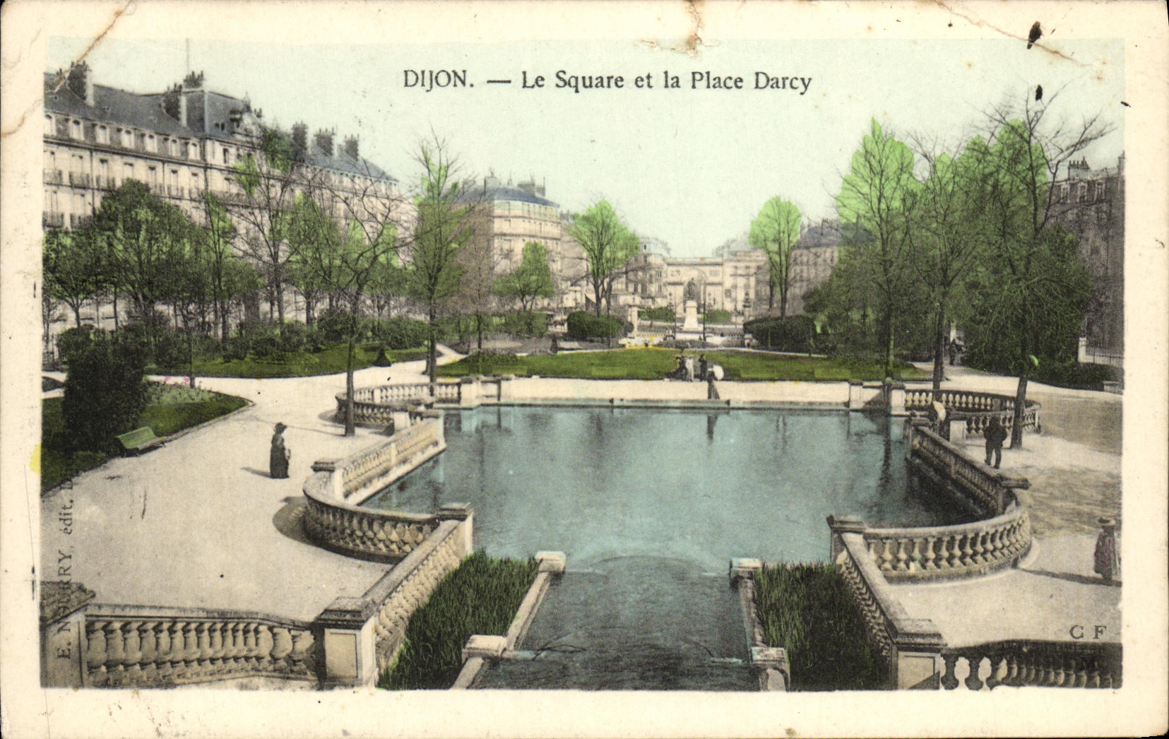 CPA Dijon La Square et la Place Darcy