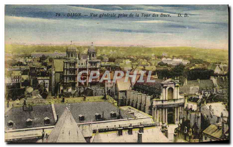 CPA Dijon Vue generale prise de la Tour des Ducs