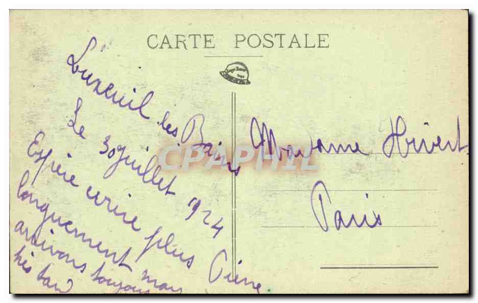 CPA Dijon Salle des Gardes Musee — Rückseite