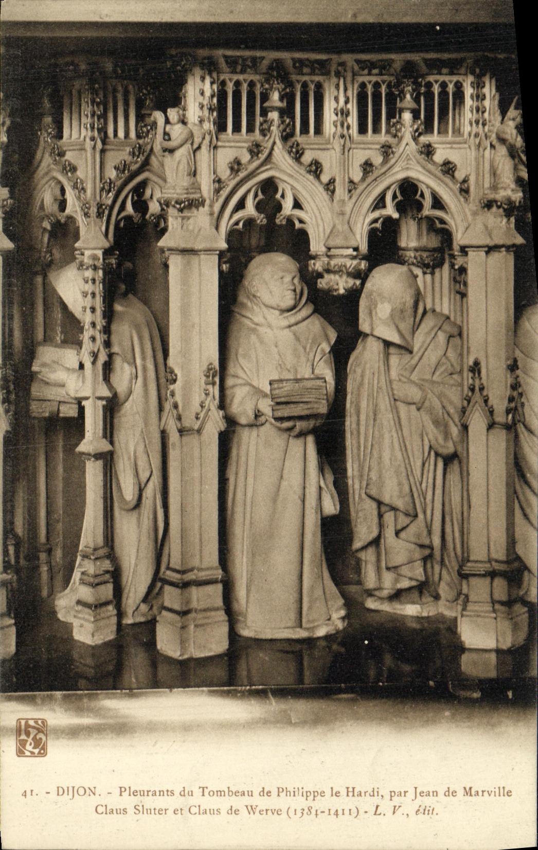CPA Dijon Pleurants du Tombeau de Philippe le Hardi par Jean de Marville