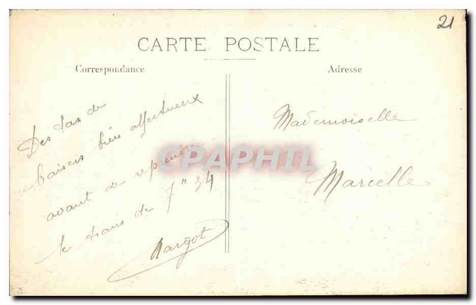 CPA Dijon Place Presideat Wilson Place Anciennement place du peuple — Rückseite