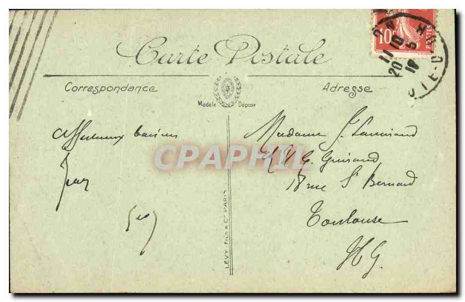 CPA Dijon La Cathedrale Sainte Benigne — Rückseite