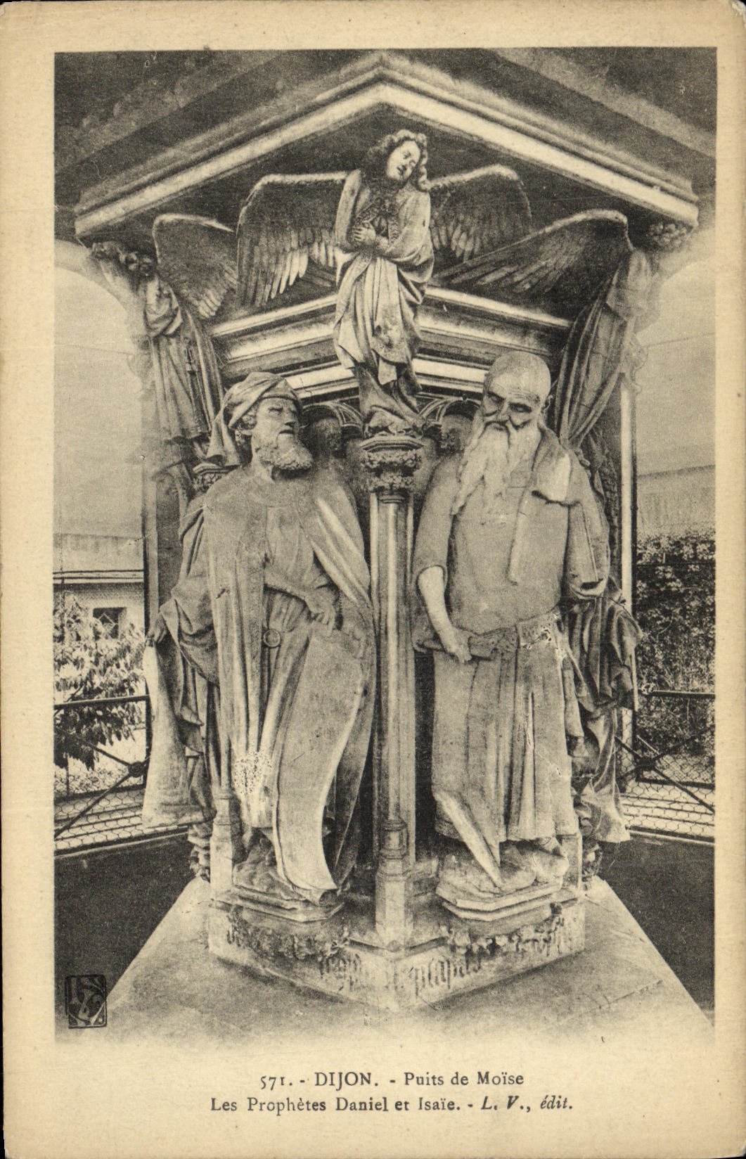 CPA Dijon Poits de Moise Les Prophetes Daniel et Isaie