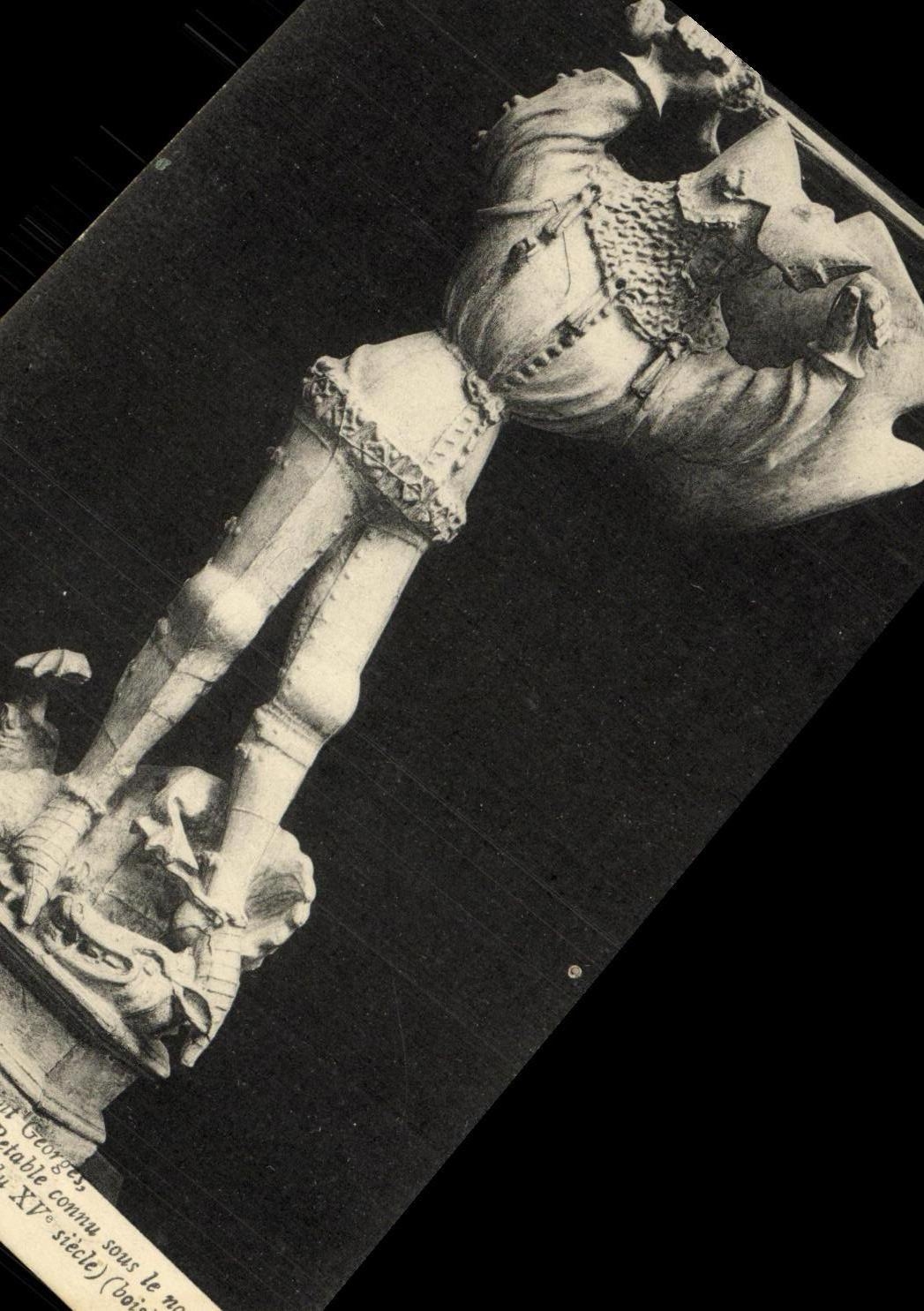 CPA Dijon Musee Saint Georges Statuette par Jacques de Baerze 