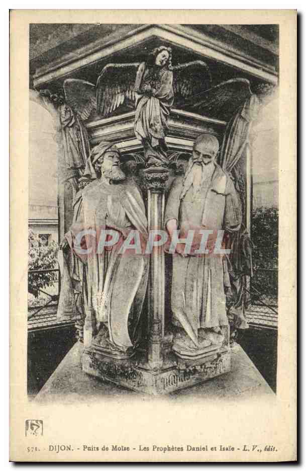 CPA Dijon Puits de Moise Les Prophetes Daniel et lsaie 