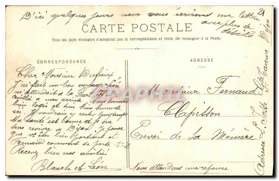CPA Dijon Jardin de l Arquebuse Une Logette — Rückseite