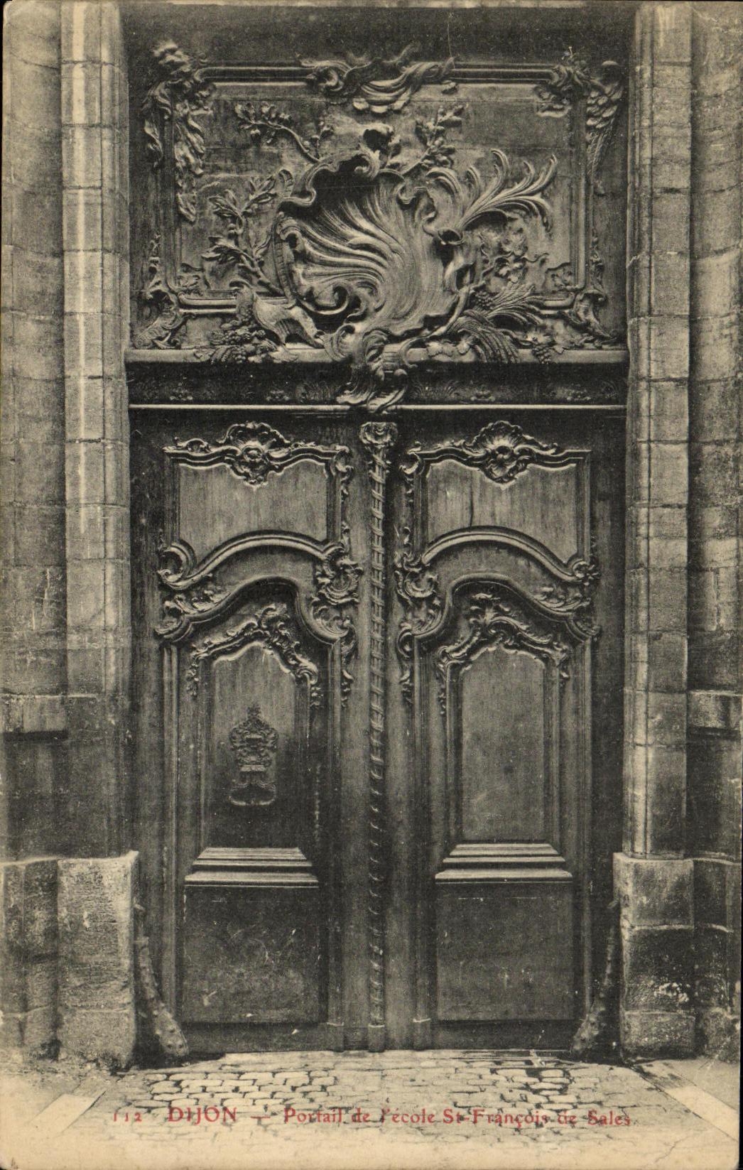 CPA Dijon Portail de l ecole St Francois de Sales