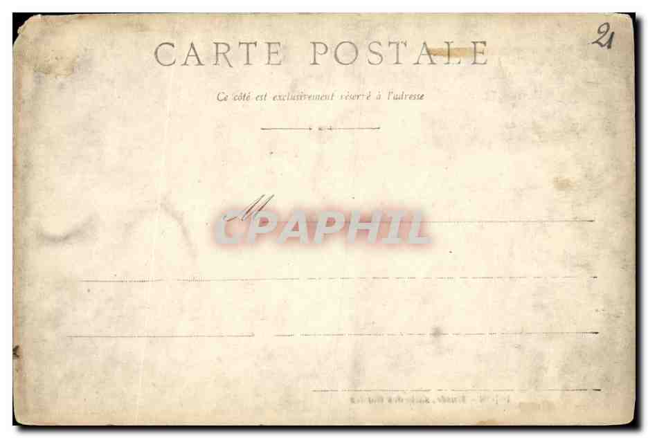 CPA Dijon Musee Saile des Gardes — Verso