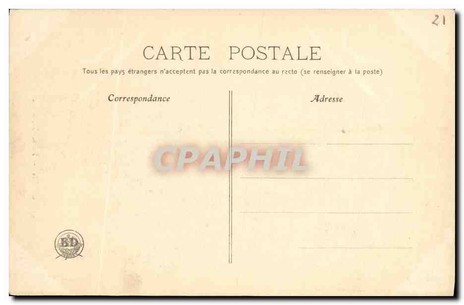CPA Dijon Porte Guiliaume — Rückseite
