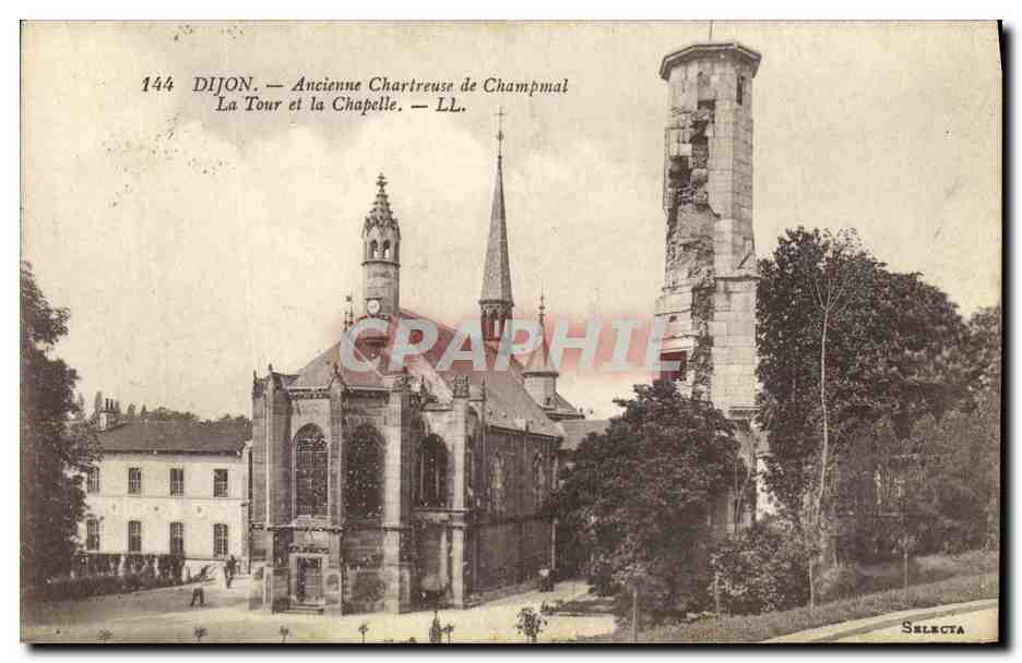 CPA Dijon Ancienne Chartreuse de Champmal La Tour et la Chapelle