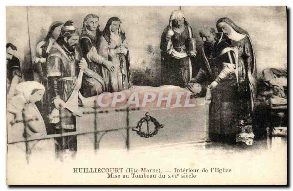 CPA Huilliecourt Interieur de l Eglise Mise au Tombeau du XVl e Siecle