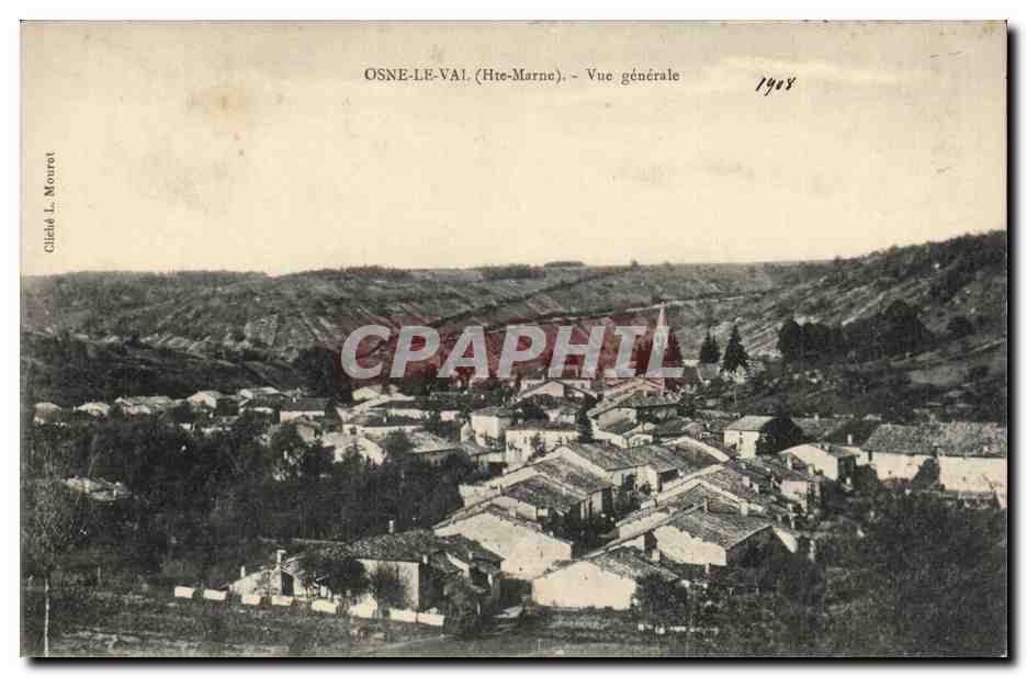 Carte recto verso Osne Le Val Vue Generale Fonderies d art Vue generale — Reverso