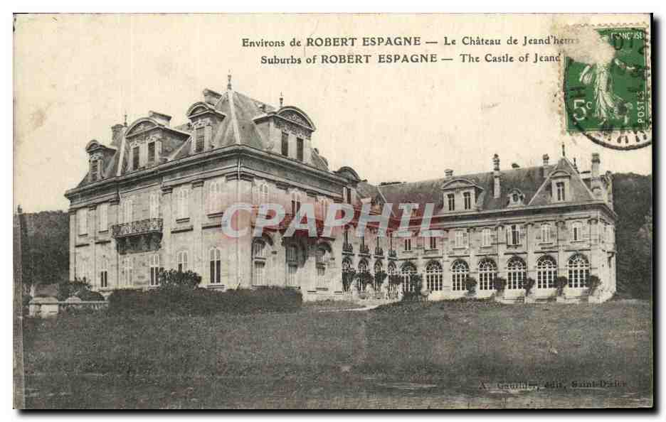 CPA Environs de Robert Espagne Le Chateau de Jeand heure