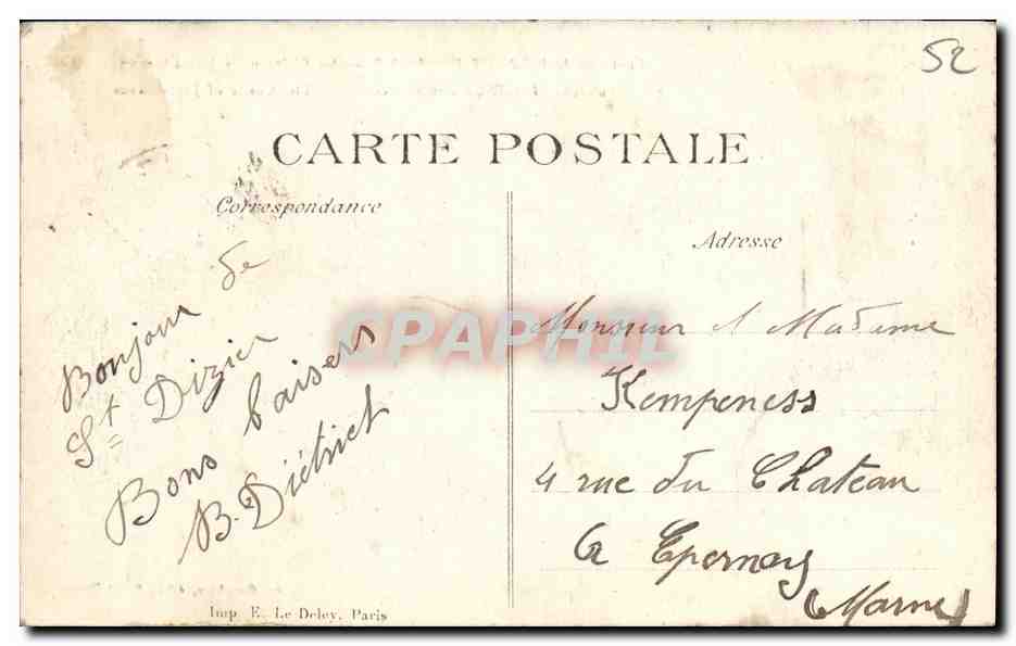 CPA Environs de Robert Espagne Le Chateau de Jeand heure — Rückseite
