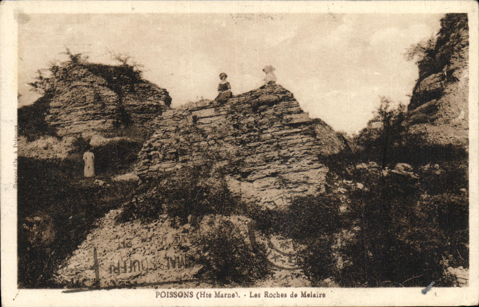 CPA Poissons Les Roches de Melaire