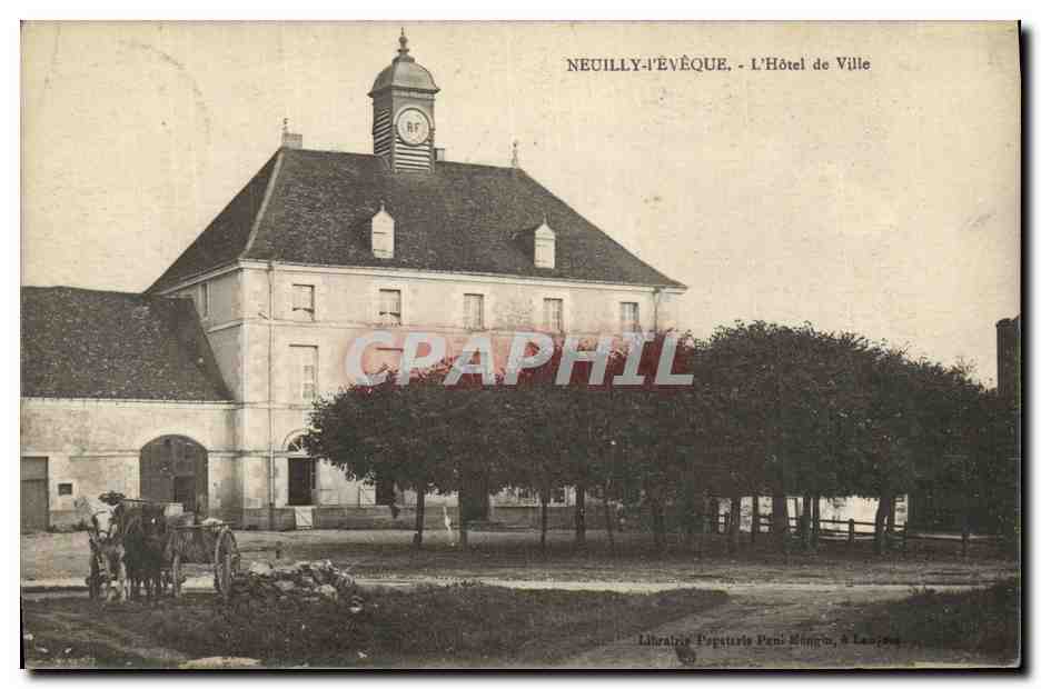 CPA Neuilly L Eveque L Hotel de Ville