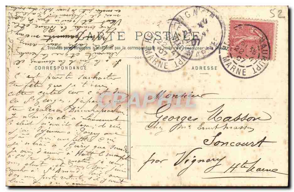 Les Charmettes — Aux Briqueries, Faubourg de St-Dizier — Entrepôt du Comptoir Industriel et Commercial — Caoutchouc Manufacture — Reverso
