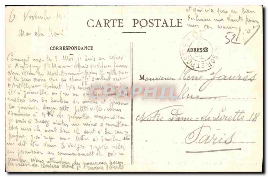 CPA Joinville Eglise Notre Dame Le Sepulcre — Rückseite
