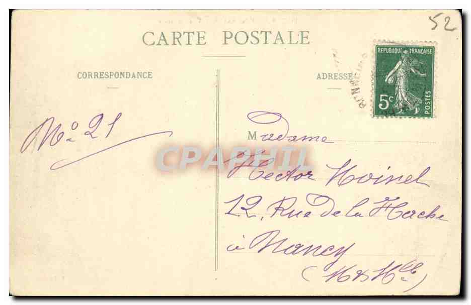 CPA Bourbonne Les Bains Vue Generale — Rückseite