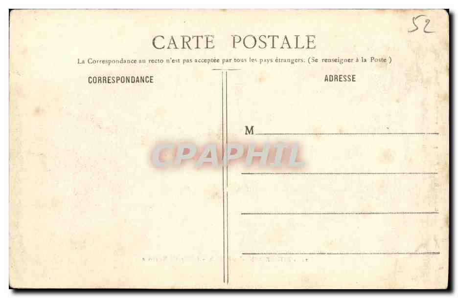 CPA Bourbonne Les Bains L hopital militaire — Verso