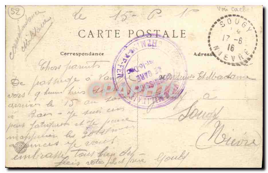 Langres - Kapelle Notre-Dame de la Délivrance — Verlag 'Éditeur de Langres' n°27 — Rückseite