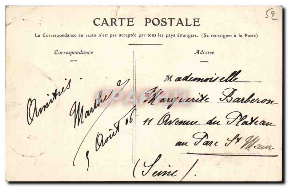 CPA Chaumont Le Donjon Ancien Chateau des Comtes de Champagne — Rückseite