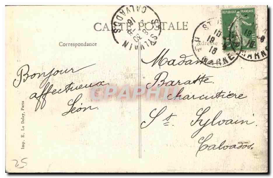 CPA Saint Dizier Le Monument de la Defense de 1544 Militaria Jeanne d arc — Back
