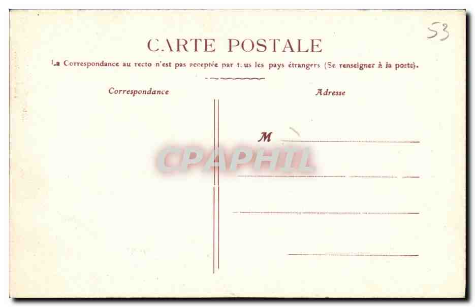CPA La Mayenne Chateau de la Gautrais Chemaze — Rückseite