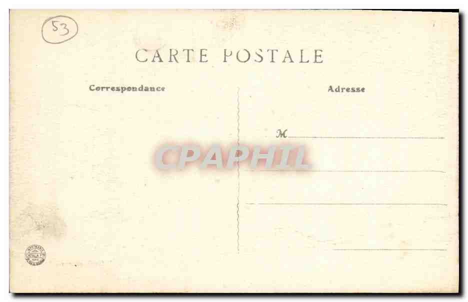 CPA Mayenne Les Tours du Chateau et la Rive Gauche — Rückseite
