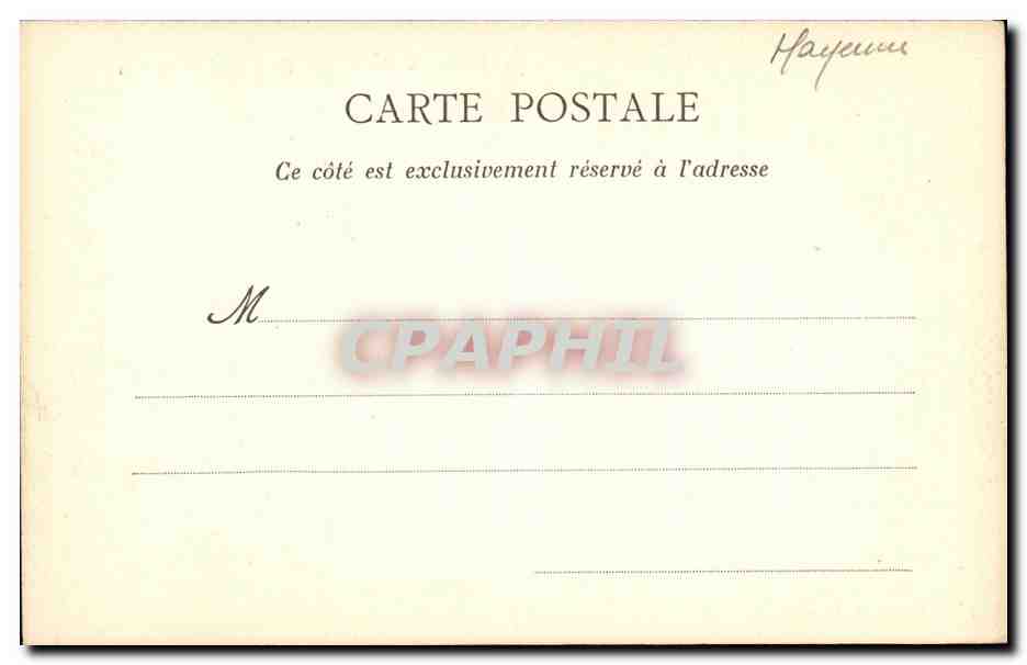 CPA Laval Le Vieux Pont et le Chateau — Rückseite