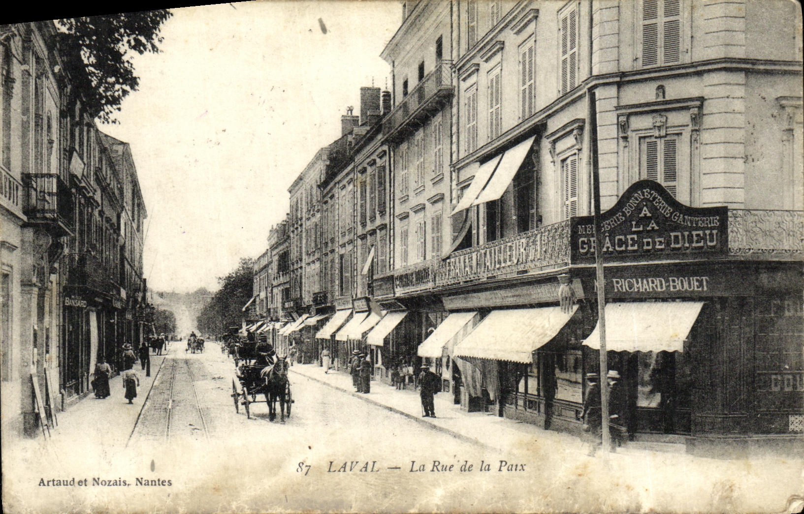 La Rue de la Paix — Nantes — Verleger Artaud et Nozais, n° 87
