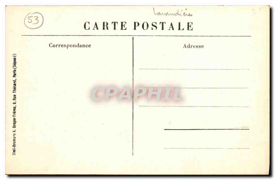 Laval - Le Vieux Château et le Vieux Pont — Lib. A. Jourdain, édit. — Verso