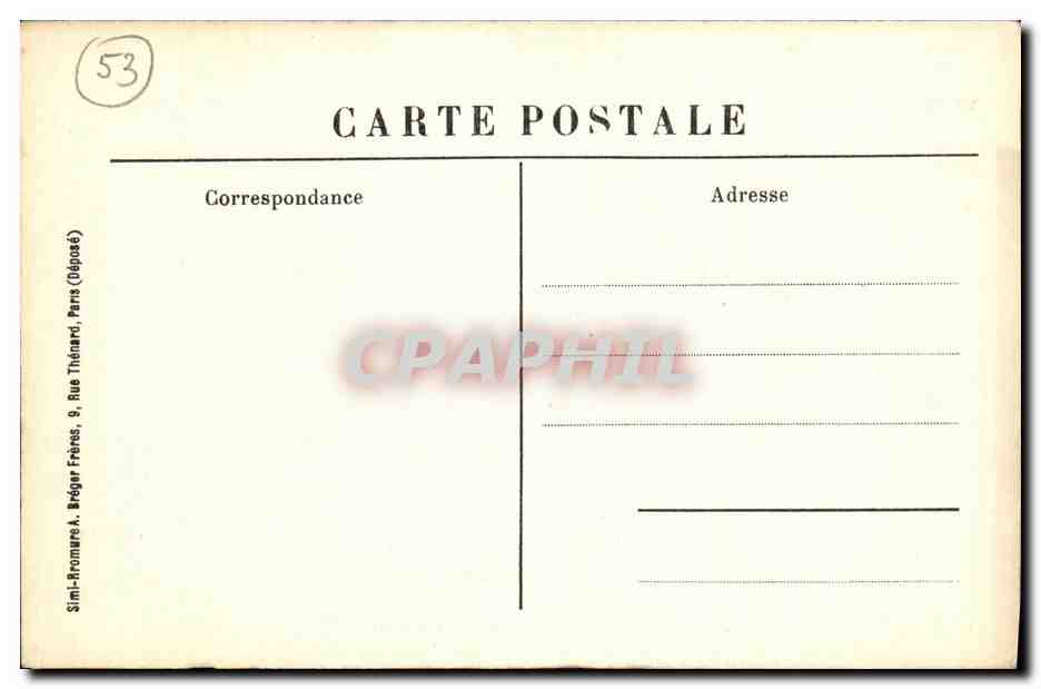 CPA Laval Les Quais et l Hopital — Rückseite