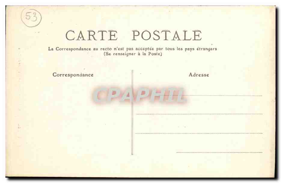 CPA Laval Eglise Notre Dame des Cordeliers — Rückseite