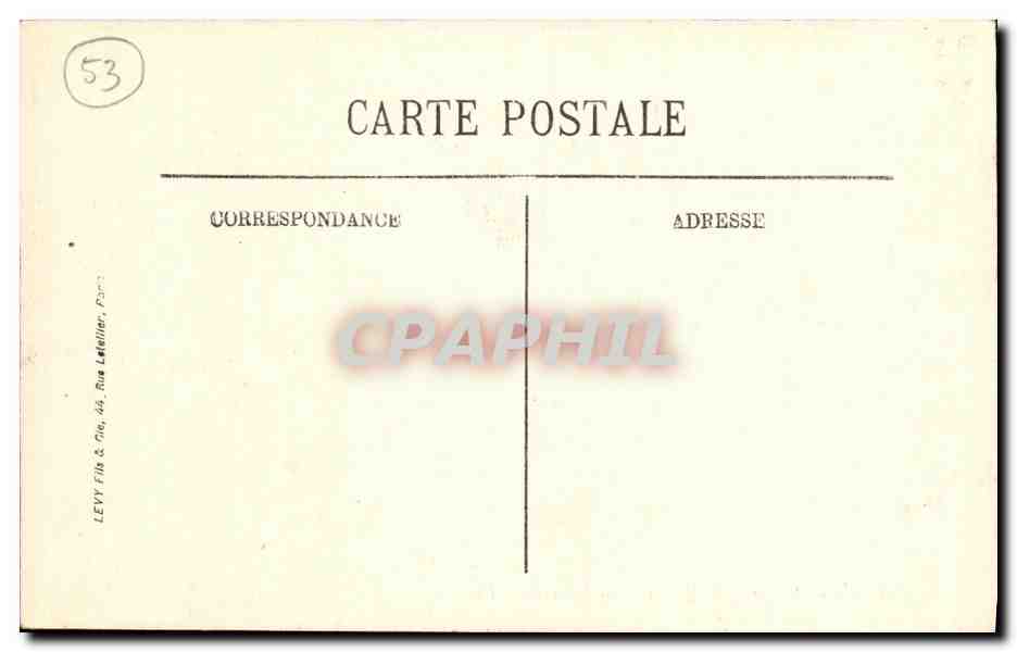 Laval — Vue prise du Jardin de la Perrine — LL. — Reverso