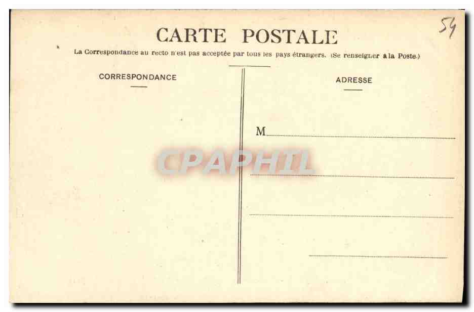 CPA Nancy Fontaine de Neptune et Grilles de Jean Lamour — Verso
