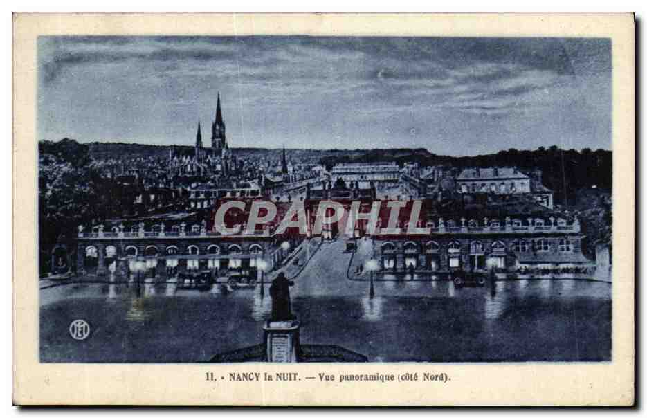 CPA Nancy la Nuit Vue Panoramique