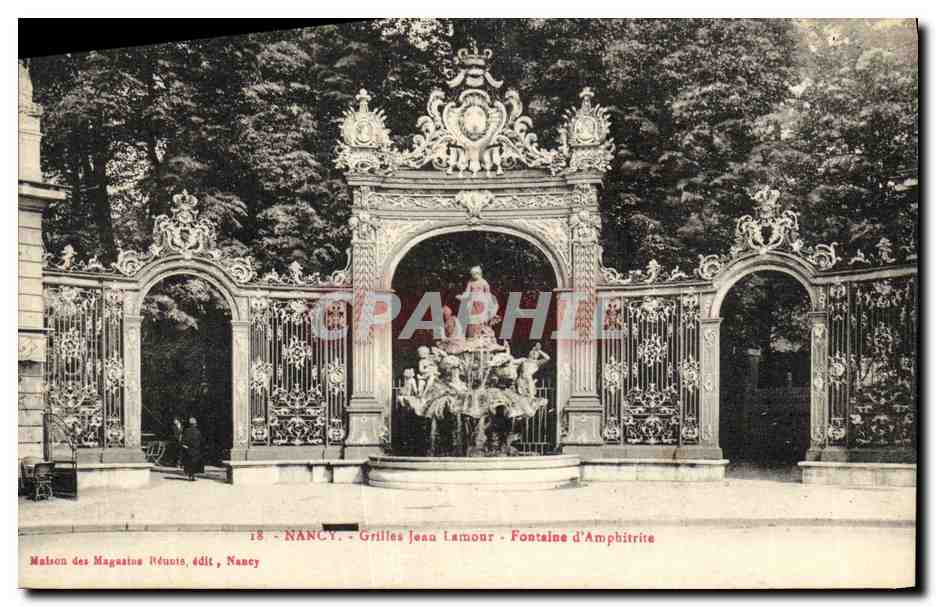 Nancy - Grilles Jean Lamour - Fontaine d'Amphitrite