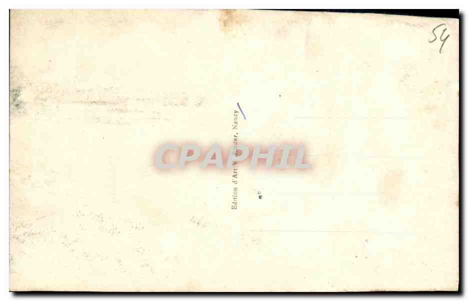 CPA Nancy L Arc de Triomphe vu de la Place Carriere — Verso