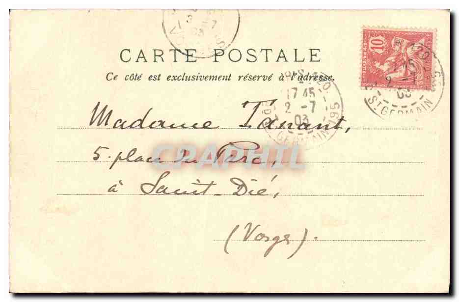 CPA Nancy La Fontaine Neptune — Verso