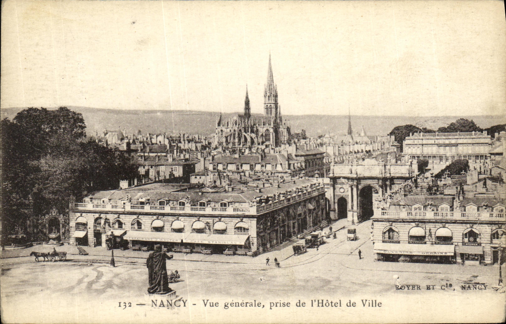 CPA Nancy Vue Generale prise de l Hotel de Ville