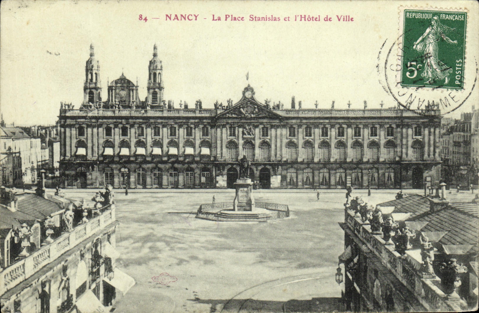 CPA Nancy La Place Stanislas et l Hotel de Ville