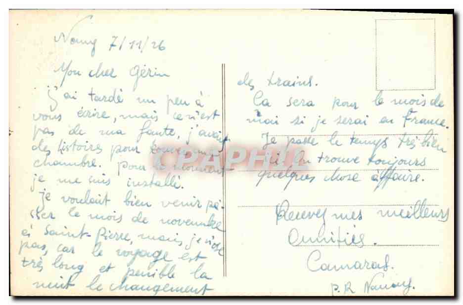 CPA Nancy La Nuit Le Theatre — Verso