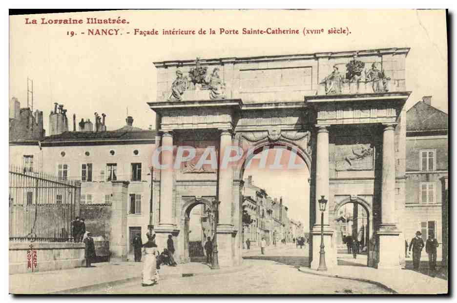 CPA Nancy Facade Interieure de la Porte Saint Catherine